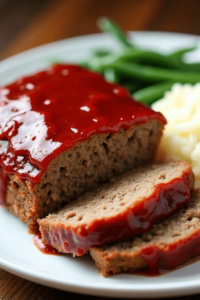 Ingredients for Stove Top stuffing meatloaf laid out on a kitchen counter