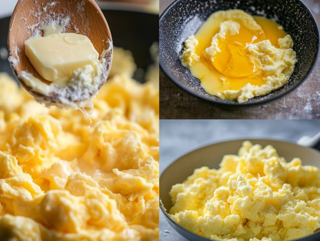 Cooking process for Gordon Ramsay scrambled eggs