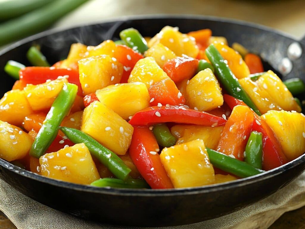 what vegetables goes well with pineapple