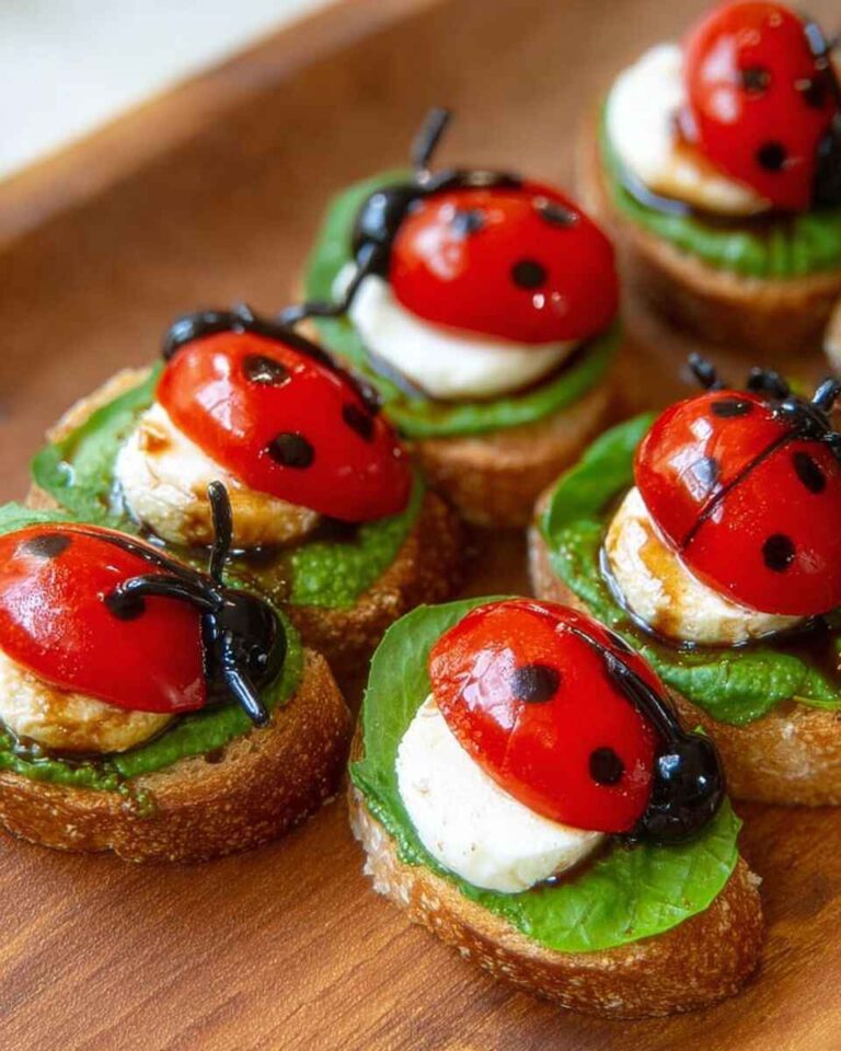 Ladybug Caprese Bruschetta Recipe