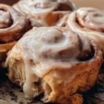 Delicious homemade chai cinnamon rolls with spices and frosting