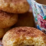 Soft and chewy snickerdoodle cookies dusted with cinnamon sugar