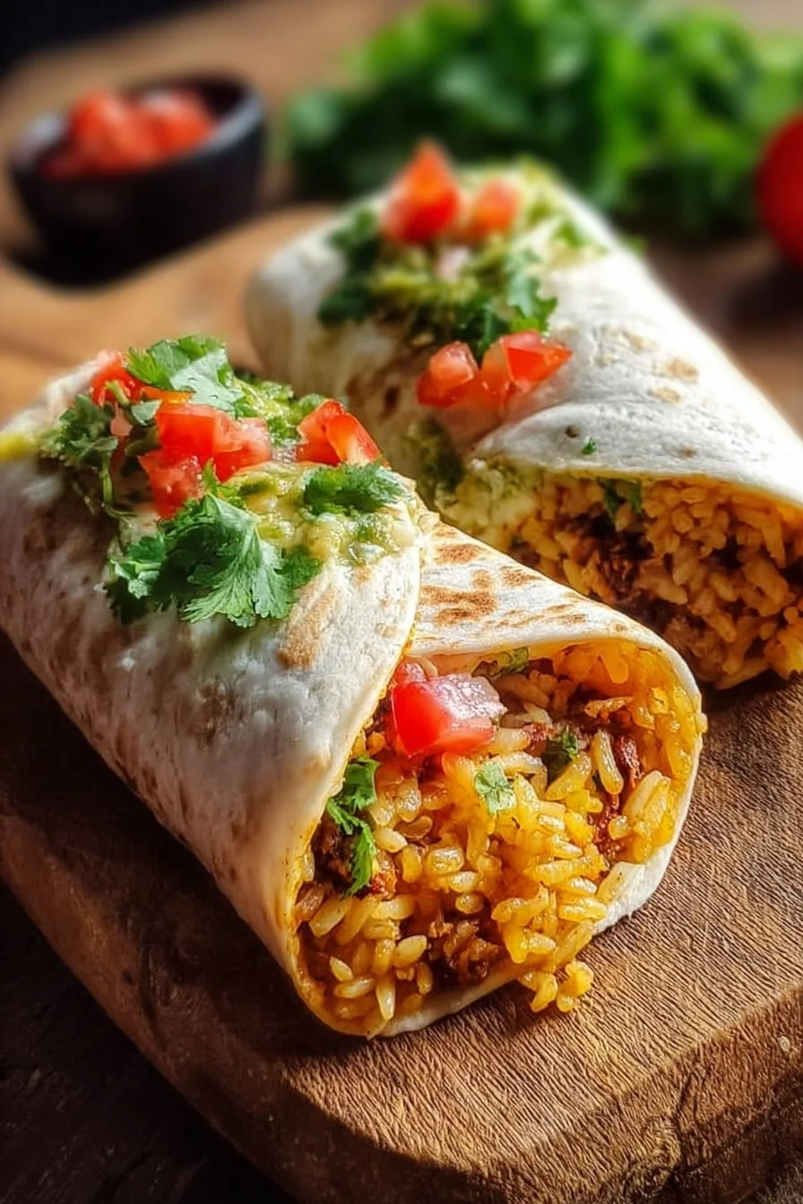 Quick and easy 10-minute vegan burrito wraps filled with fresh vegetables and beans.