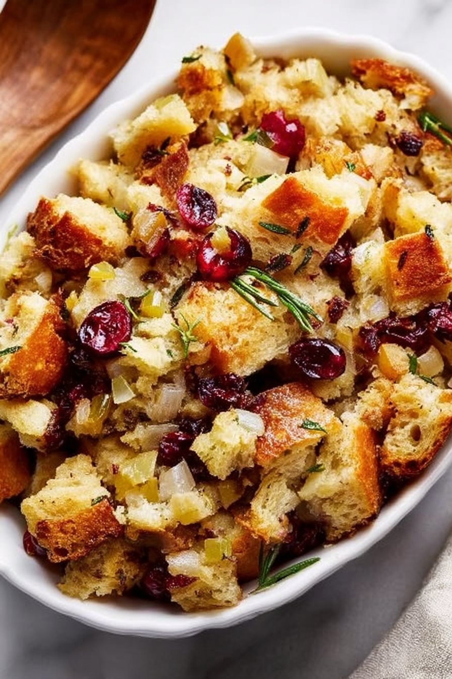 Irresistible Cranberry Apple Stuffing for Your Holiday Feast!