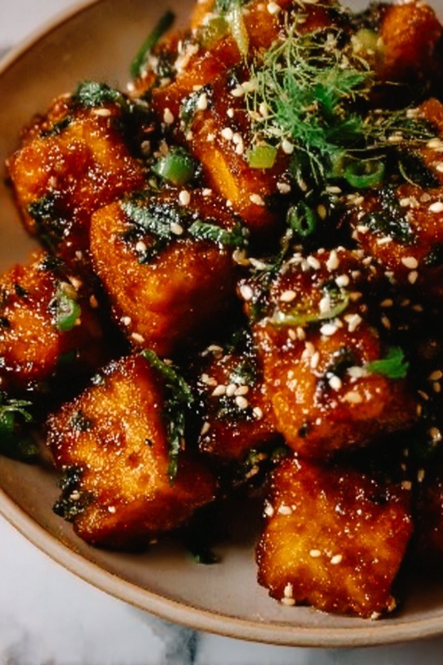 Crispy honey garlic tofu recipe that will amaze you!
