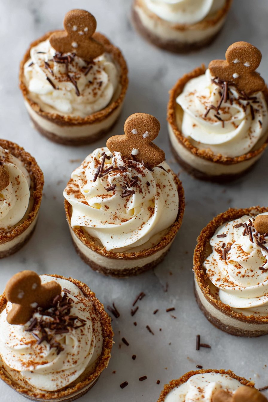 No-Bake Gingerbread Cheesecake Cups