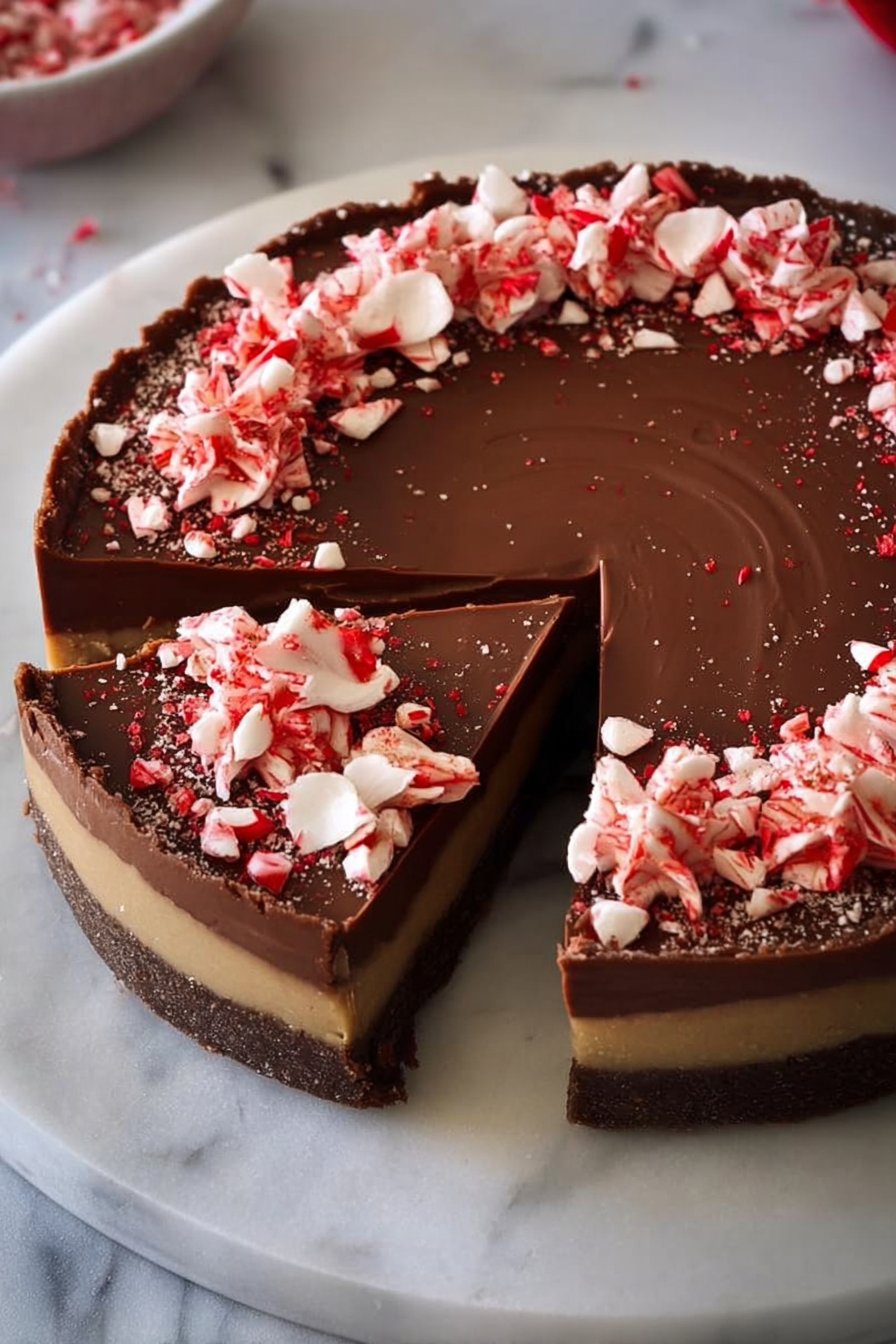 No Bake Peppermint Tart
