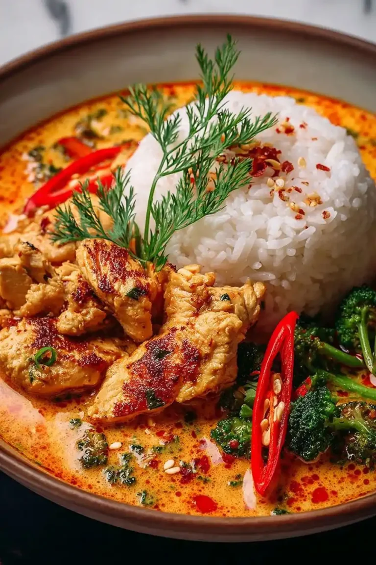 Creamy Thai Red Curry Chicken Bowls