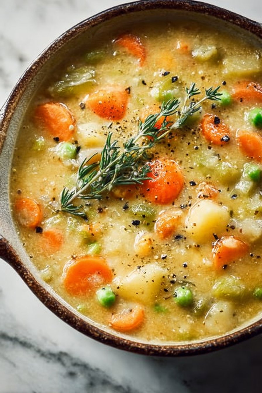 Comforting One-Pot Creamy Vegetable Soup