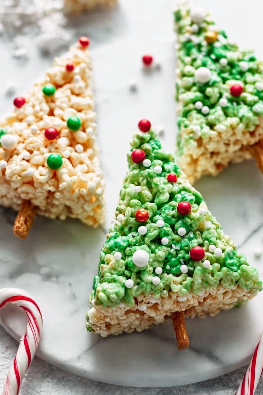 Rice Krispie Christmas Trees
