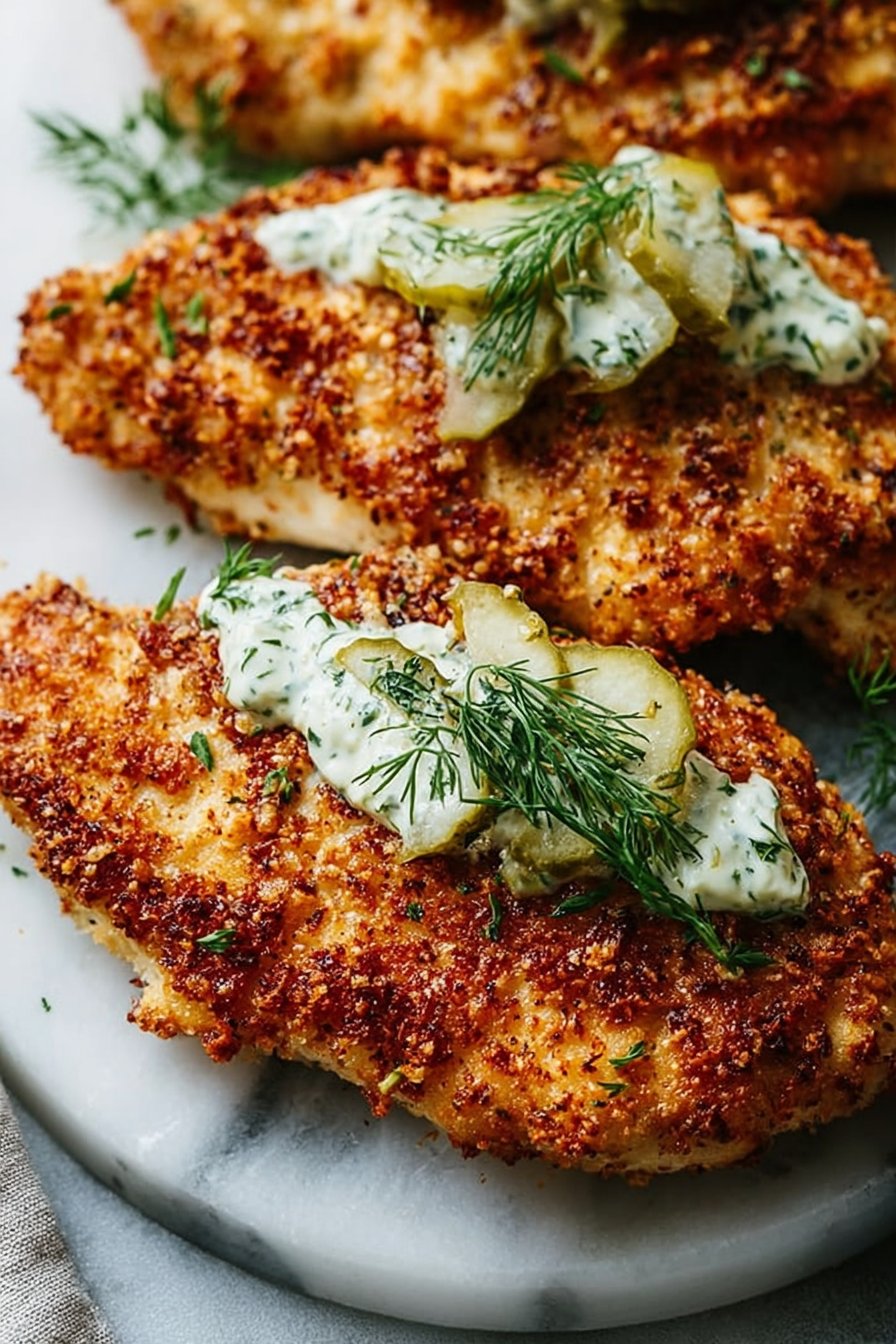 Dill Pickle Parmesan Chicken Recipe