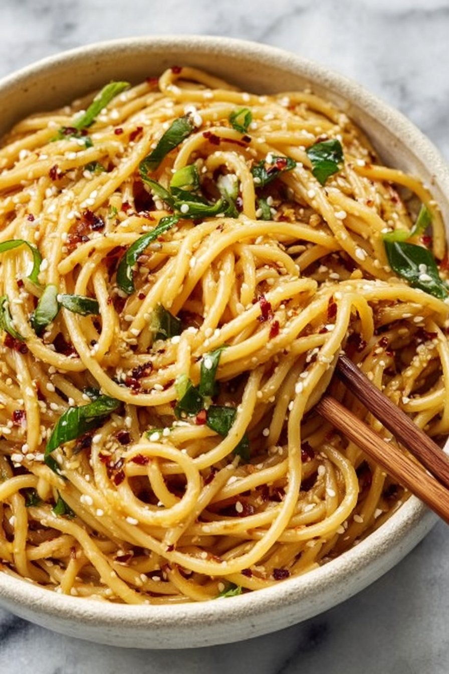 Garlic Sesame Noodles