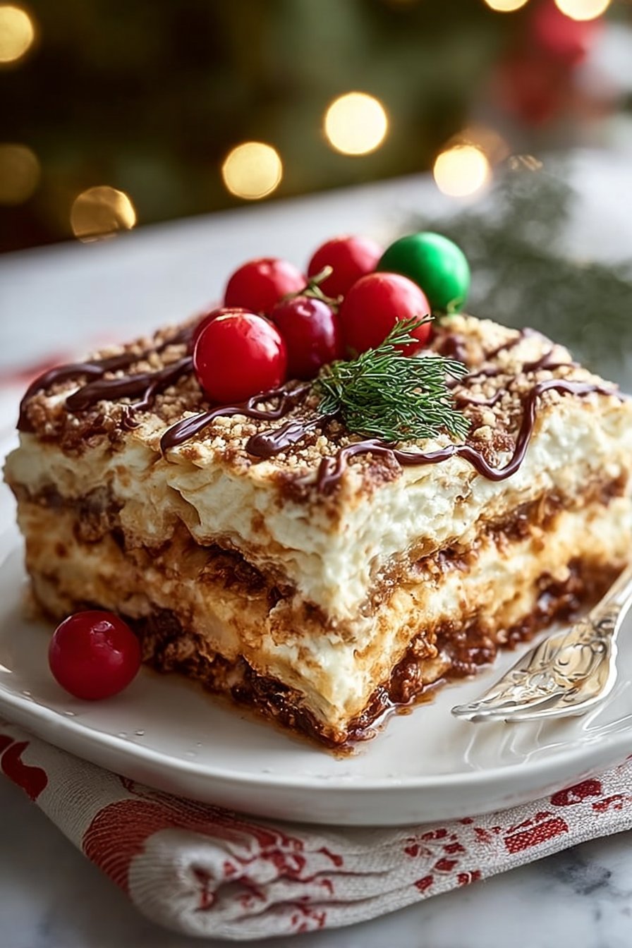 Christmas Dessert Lasagna