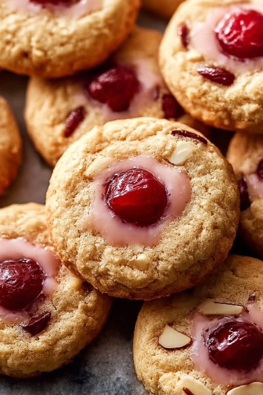 Almond Cherry Cookies