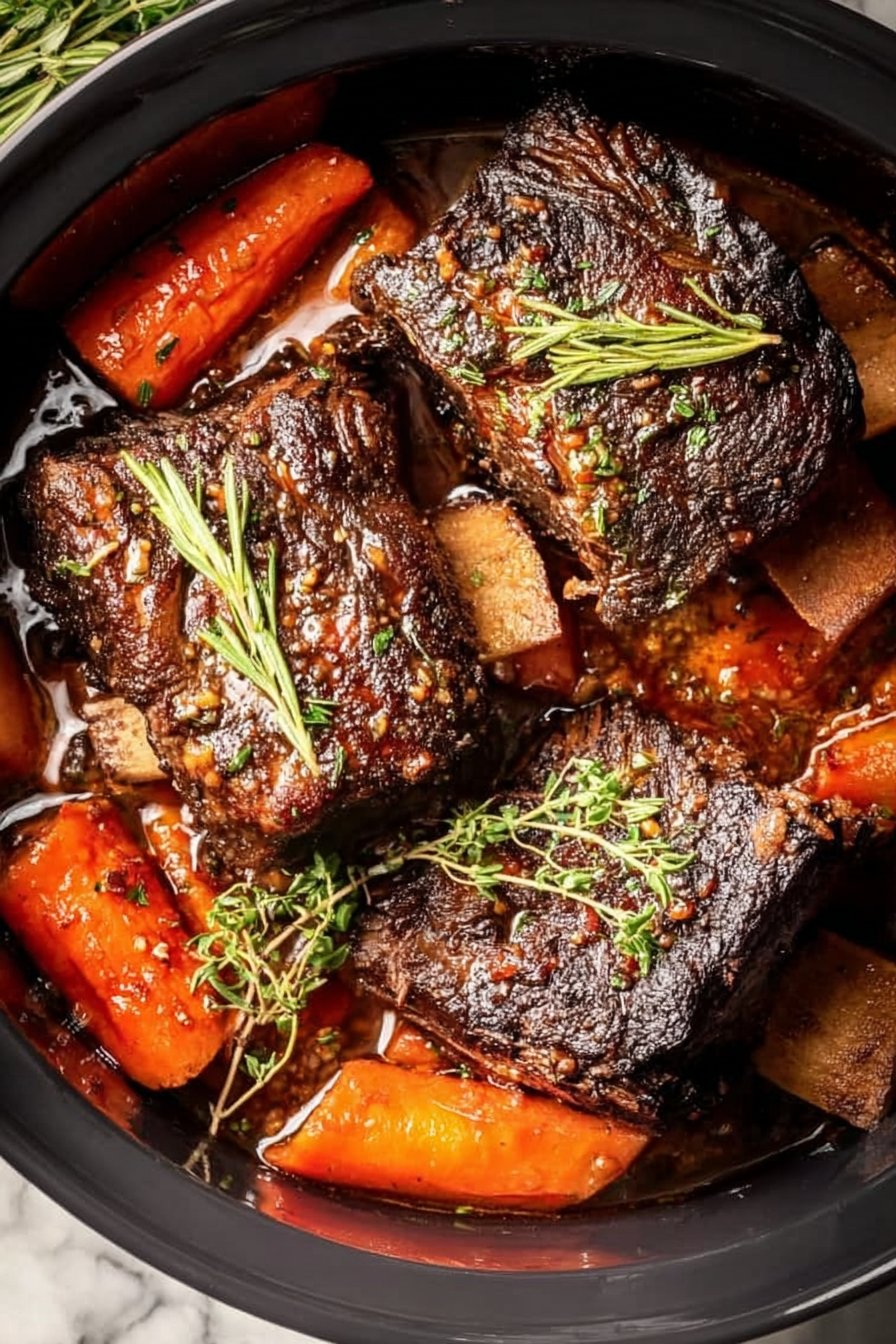 SLOW COOKER SHORT RIBS