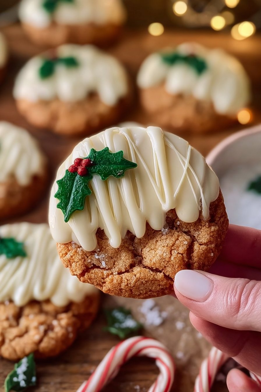 Chewy Maple Cinnamon Cookies with White Chocolate