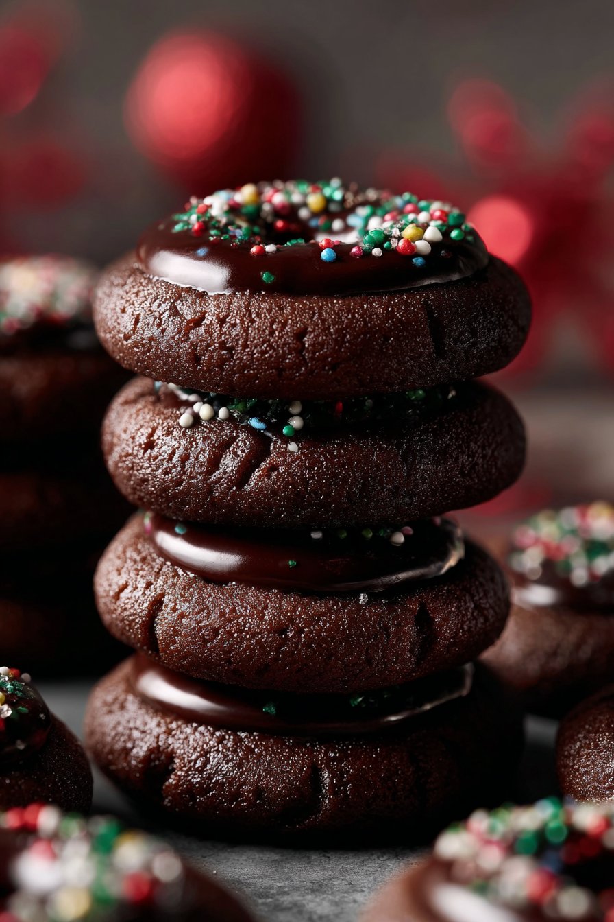 Chocolate Thumbprint Cookies