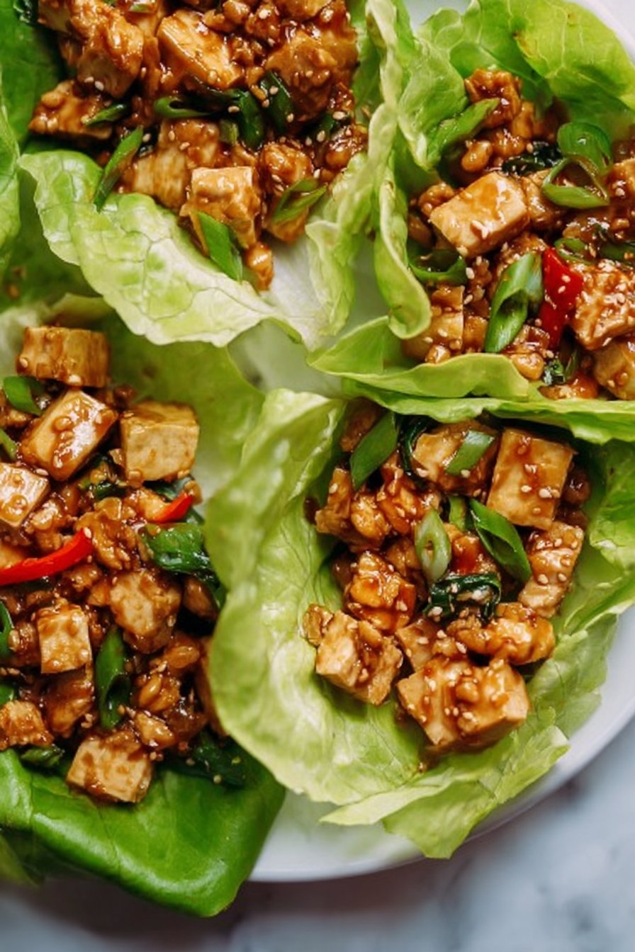 Tofu Lettuce Wraps
