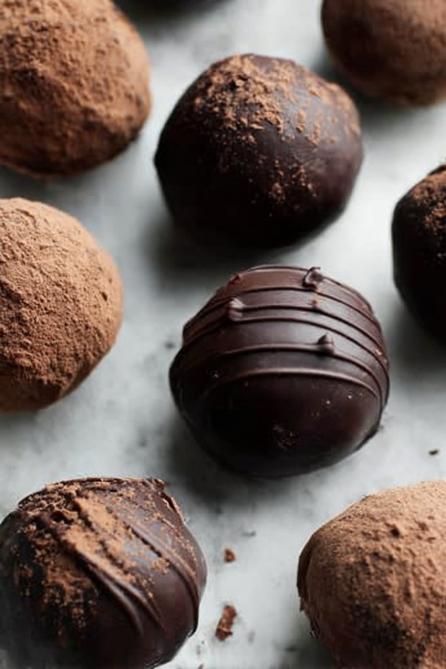 Brownie Batter Truffles (vegan & gluten free)