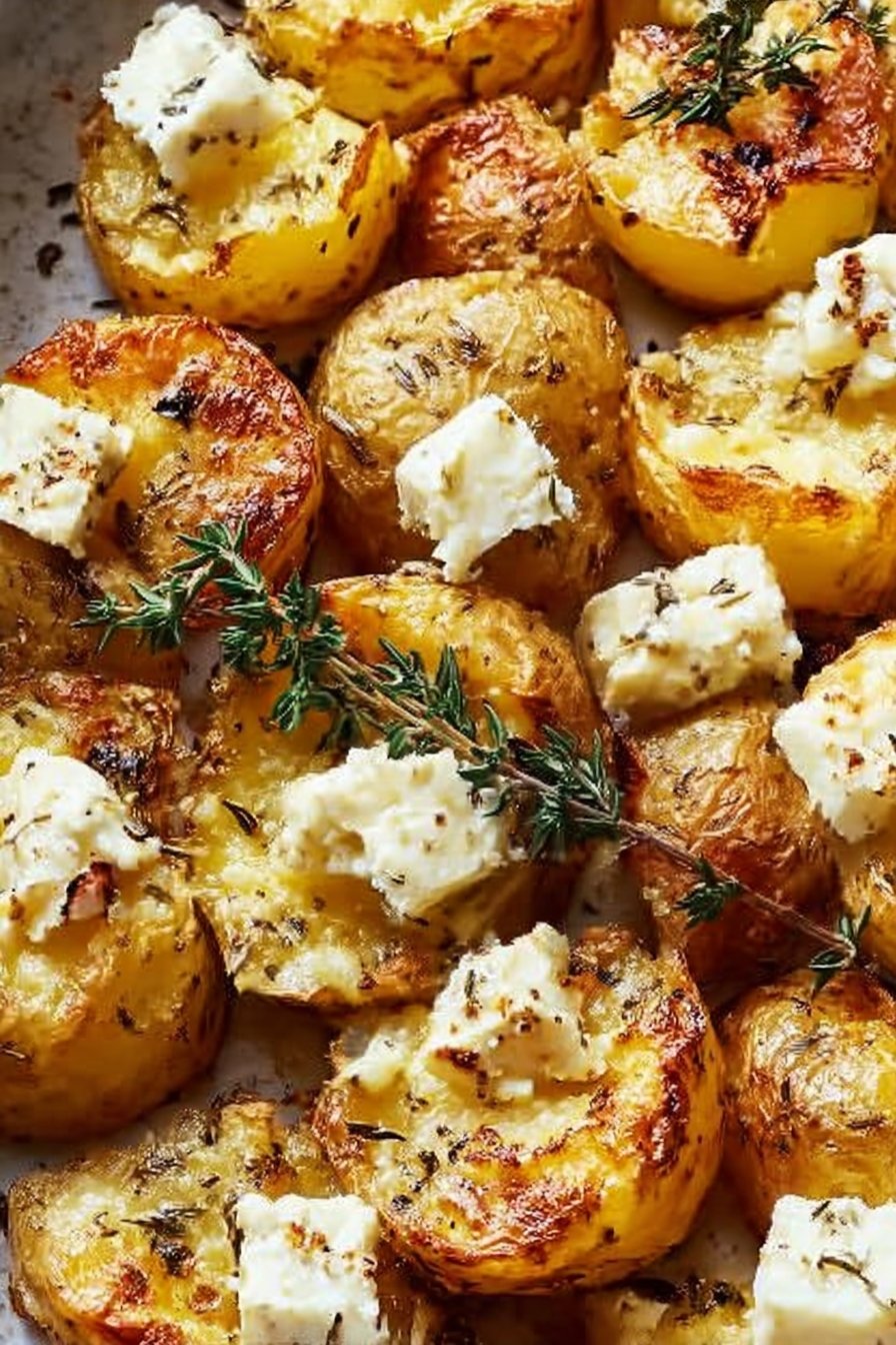 Healthy Baked Feta Potatoes: Easy Potatoes