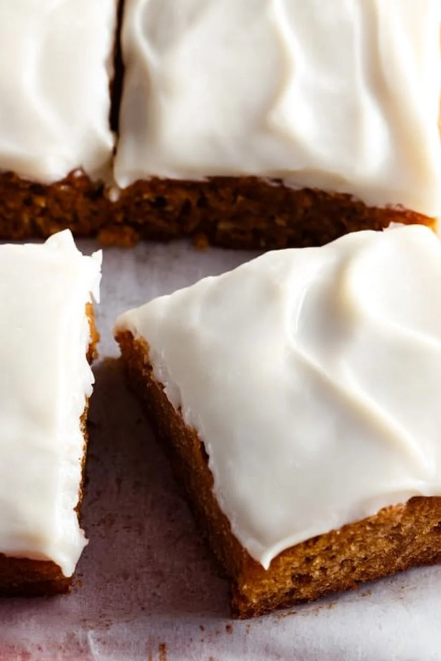 Delicious homemade Applesauce Cake served with frosting on a plate