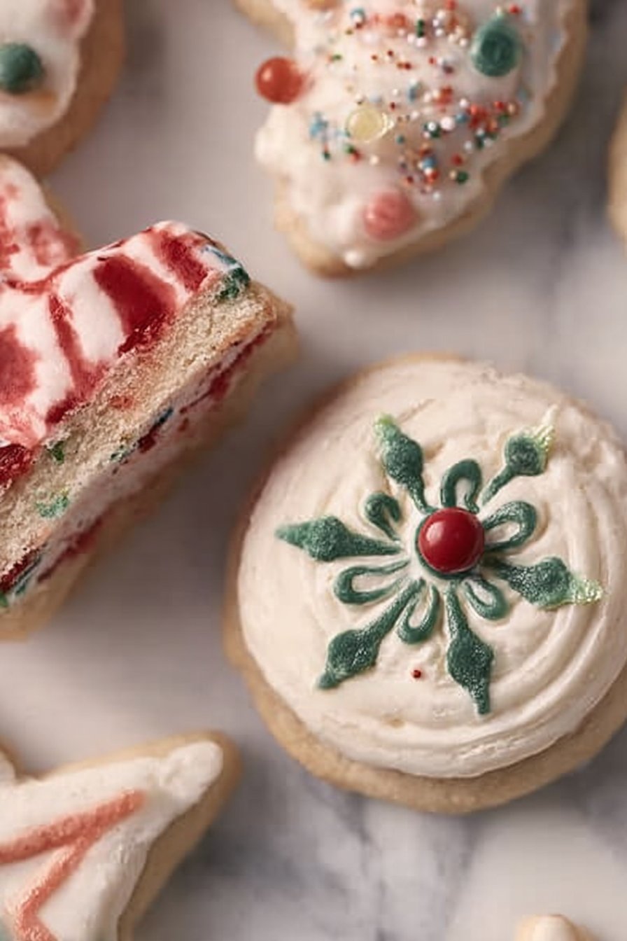 Christmas Sugar Cookies (Crumbl Copycat)