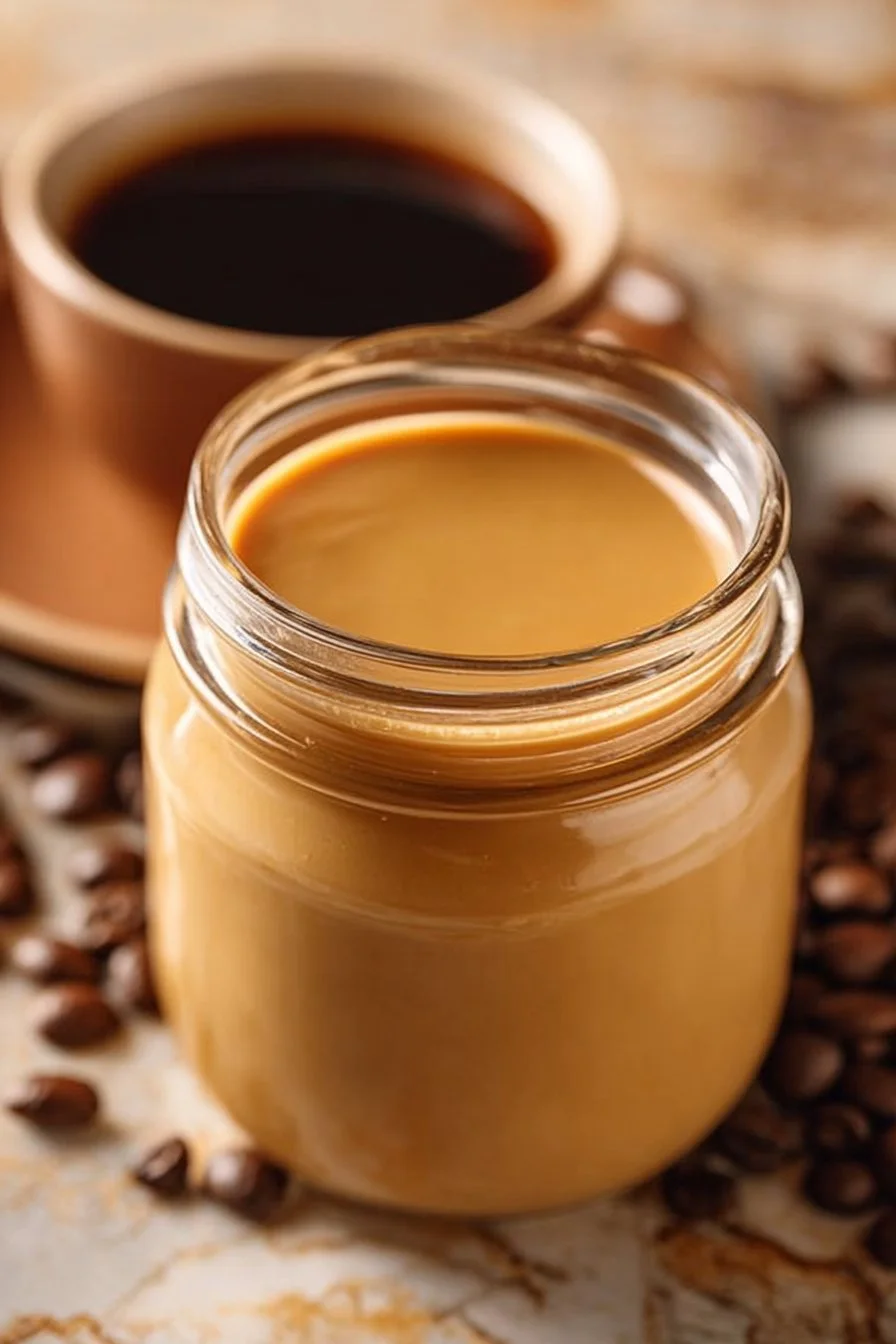 Delicious Butterscotch Coffee Creamer enhancing a cup of coffee