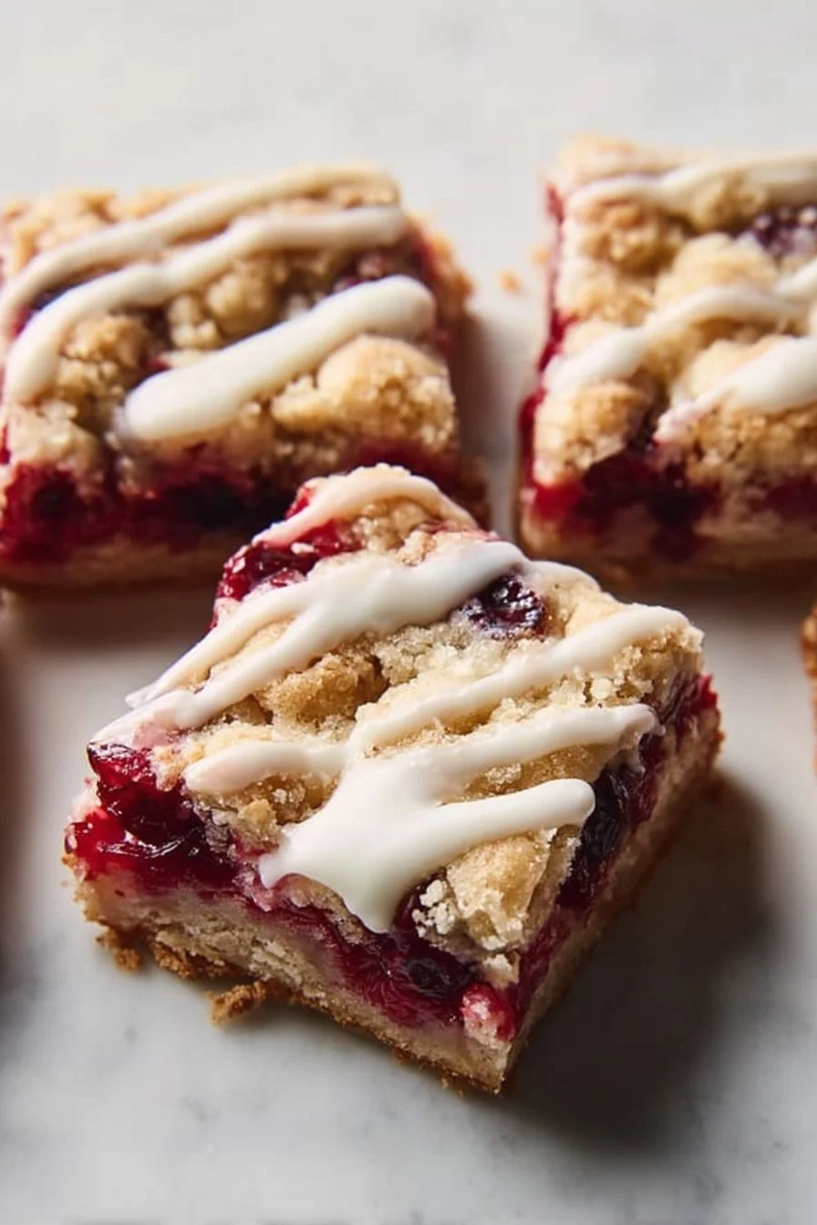 Delicious cranberry crumble bars with a crumbly topping and vibrant cranberry filling