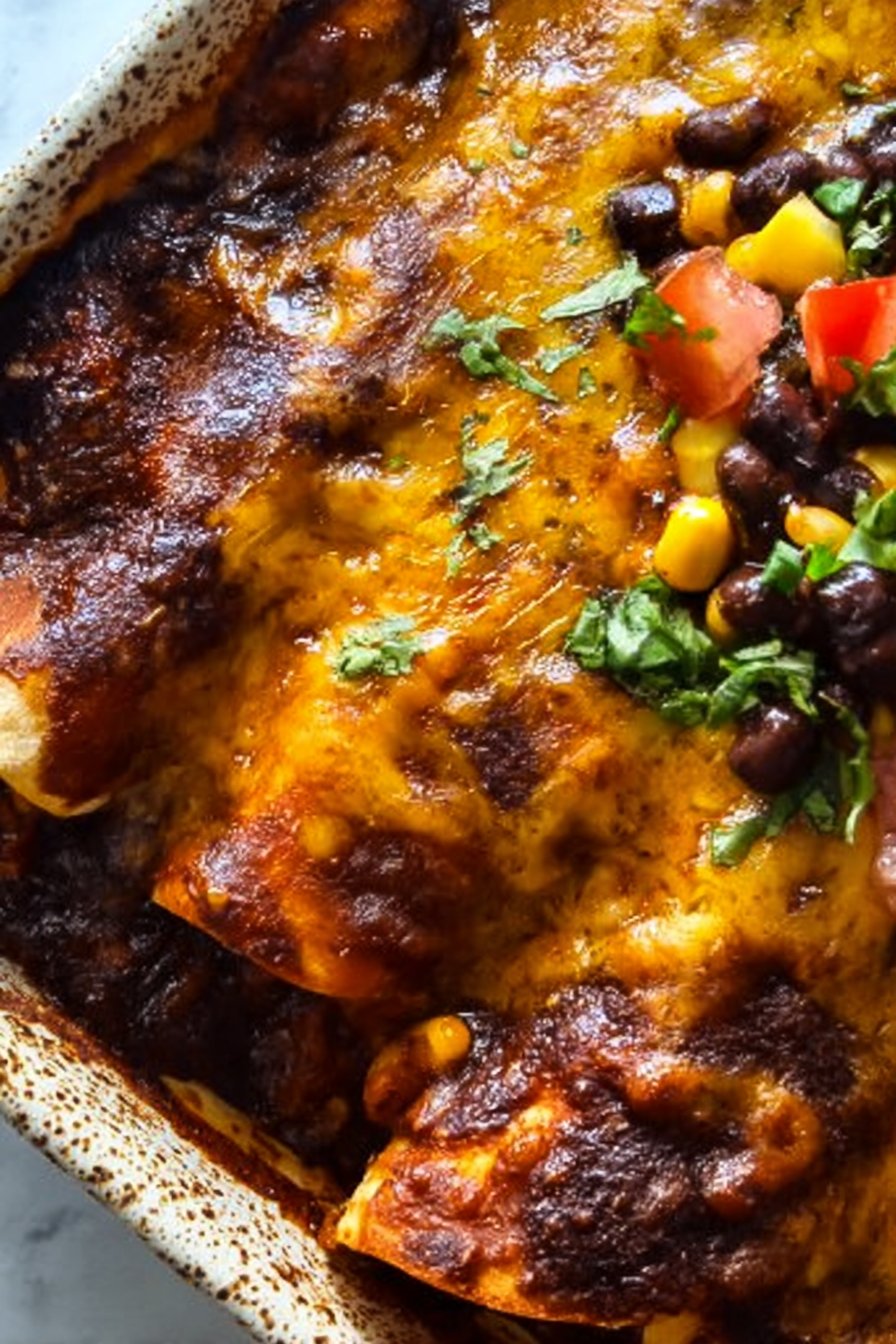 Vegetarian Black Bean Enchiladas: 1 Flavorful Tex-Mex Favorite