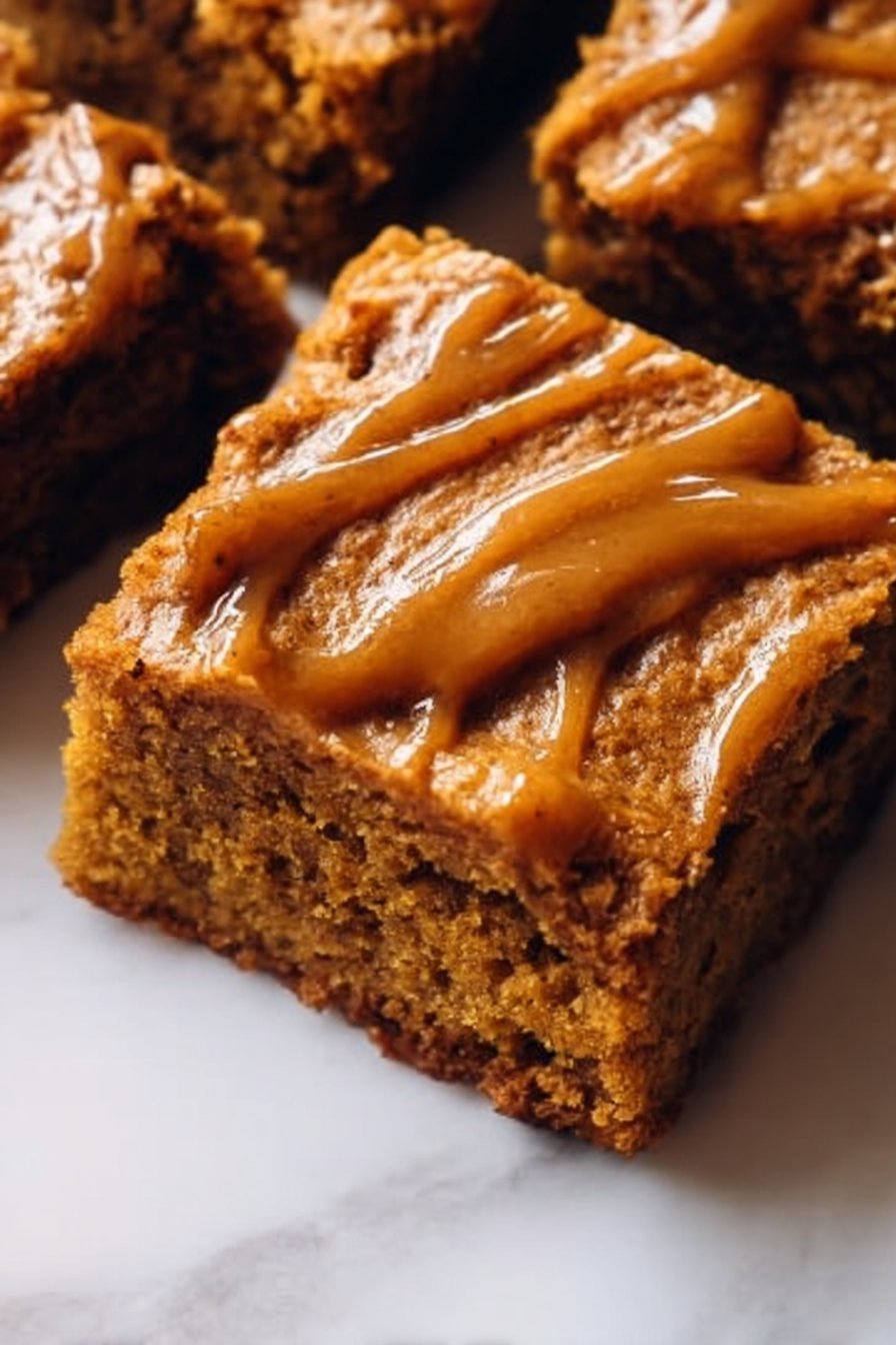 Vegan and Gluten-Free Pumpkin Maple Blondies