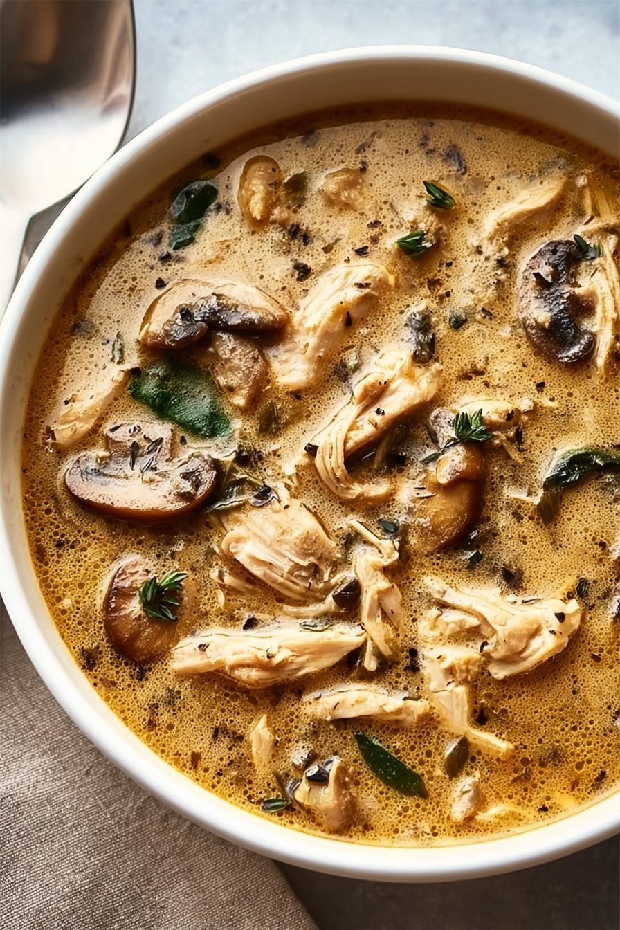 Rotisserie Chicken Mushroom Soup