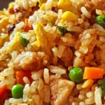 Bowl of Freakin' Fantastic Fried Rice with colorful vegetables and protein
