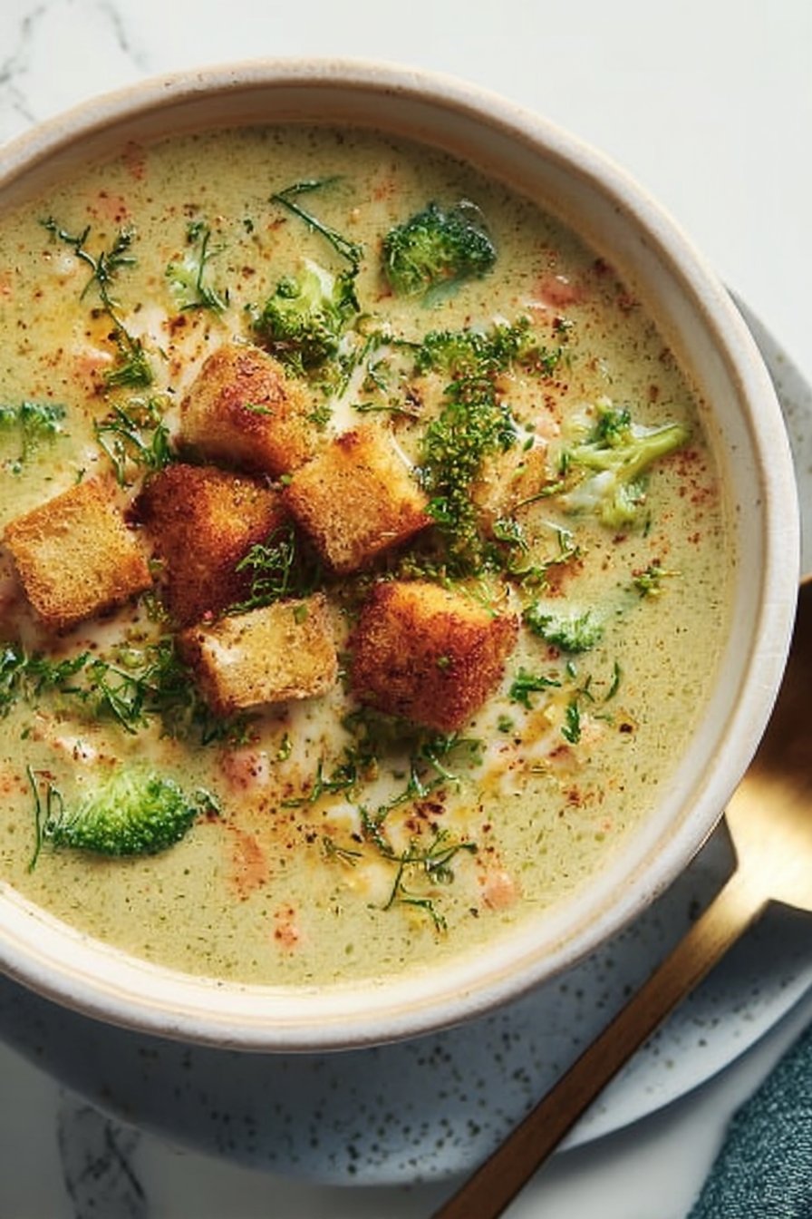 Smoked Gouda Broccoli Soup