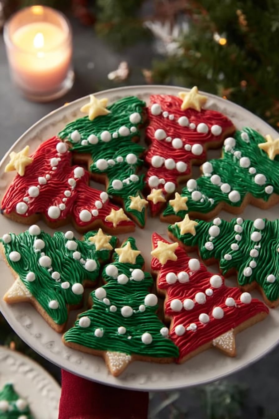 Frosted Christmas Brownies