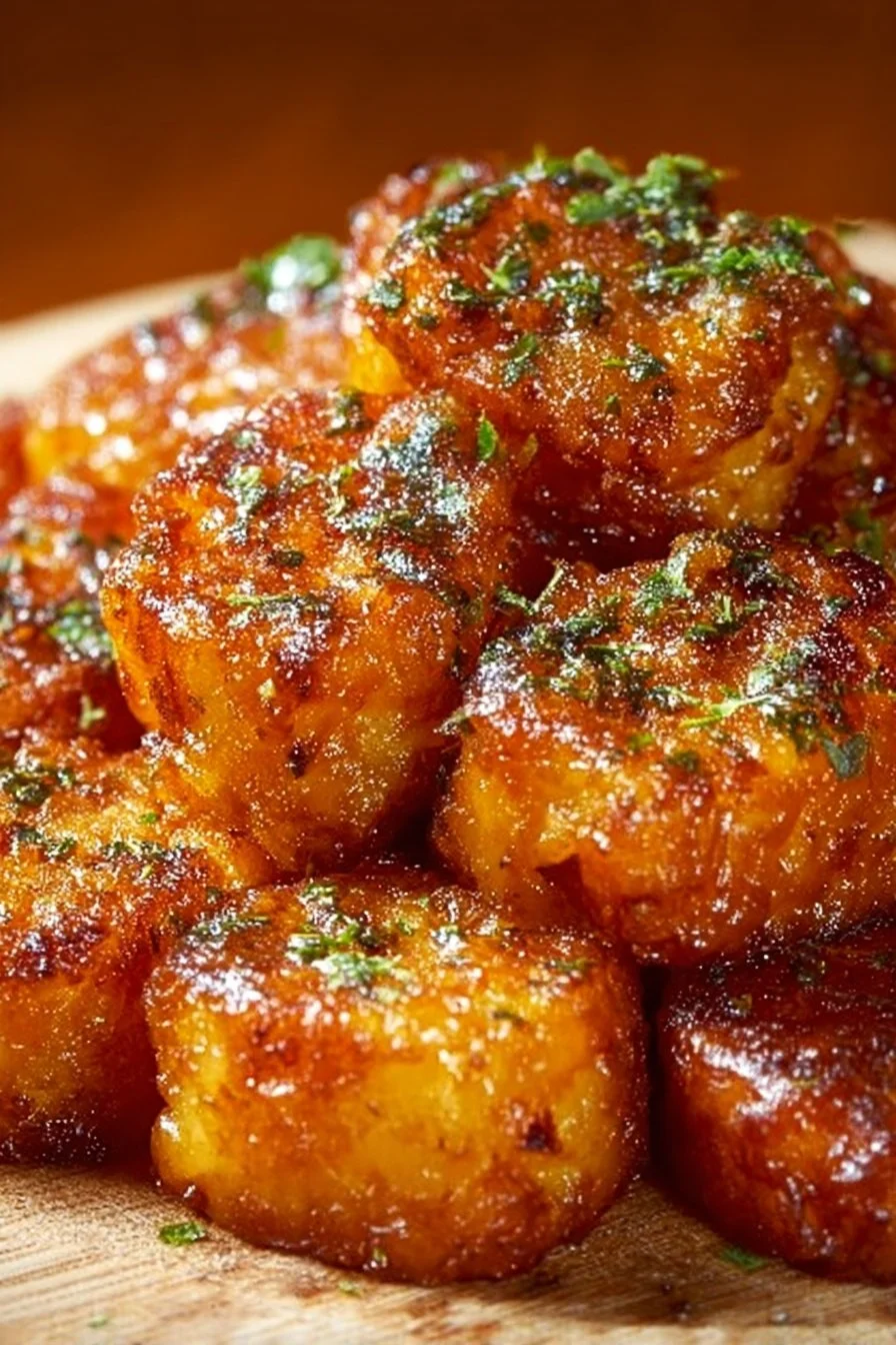Plate of tasty Lego Potato Bites served as a fun snack