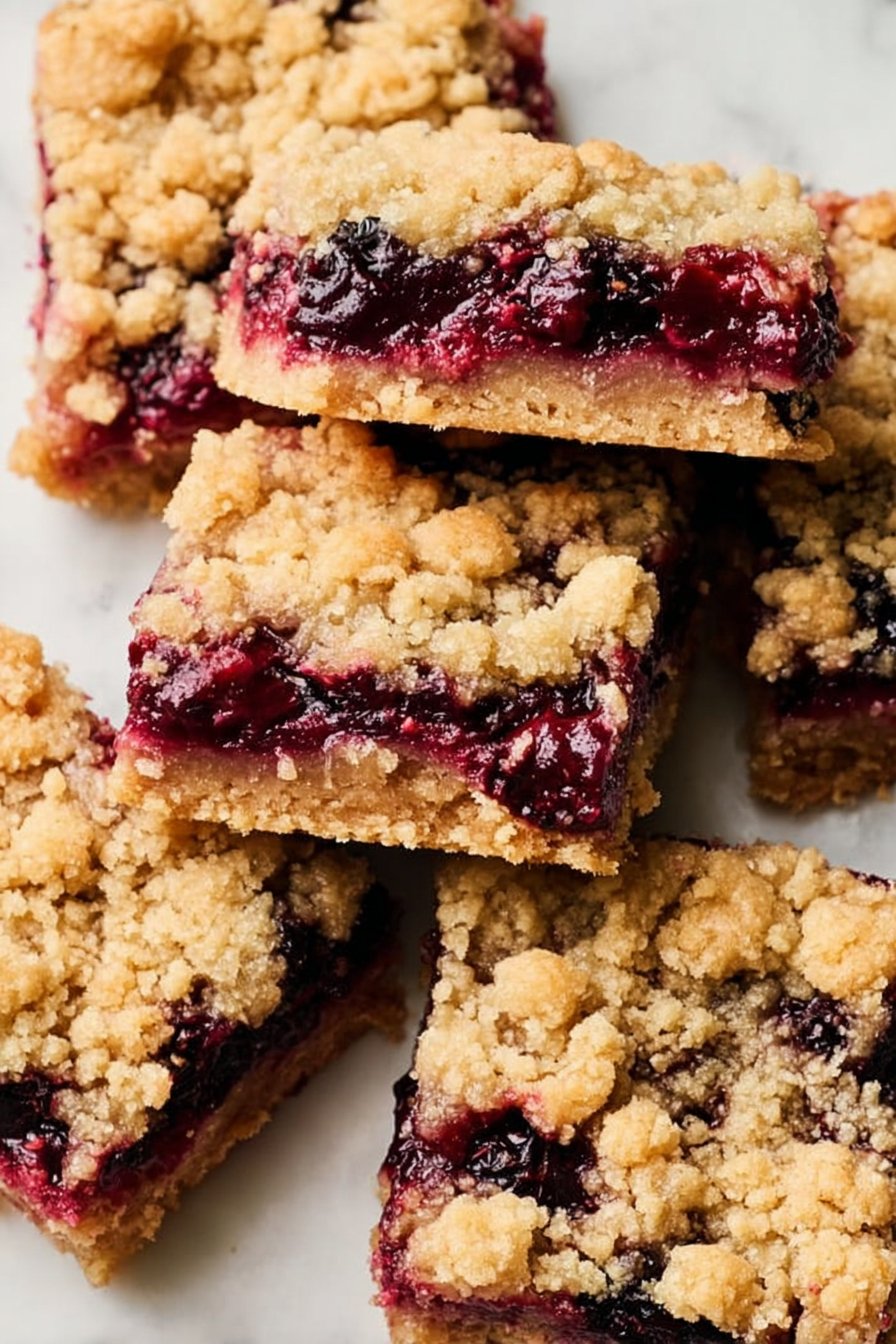 Vegan Berry Crumble Bars
