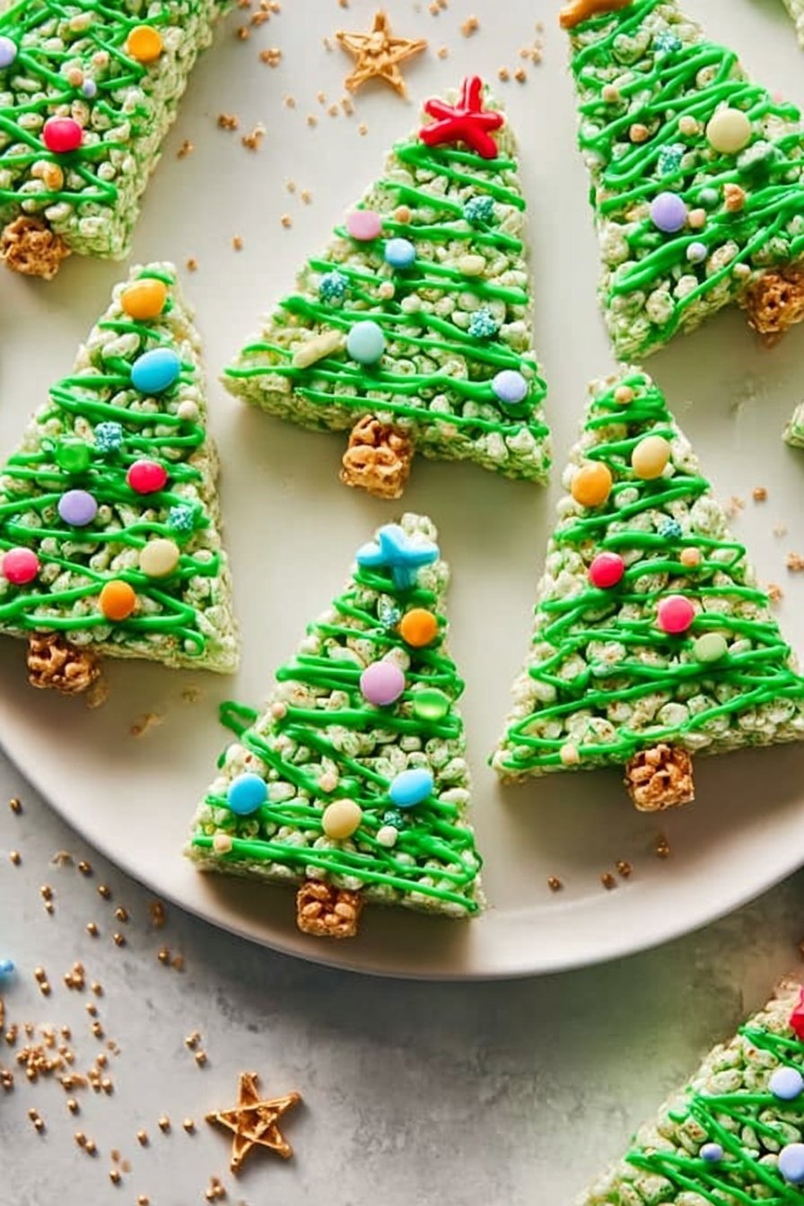 Rice Krispie Christmas Trees