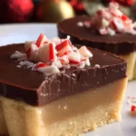 No bake peppermint tart decorated with chocolate and mint leaves