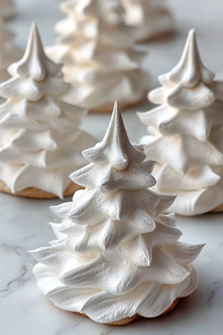 Tree Meringue Cookies