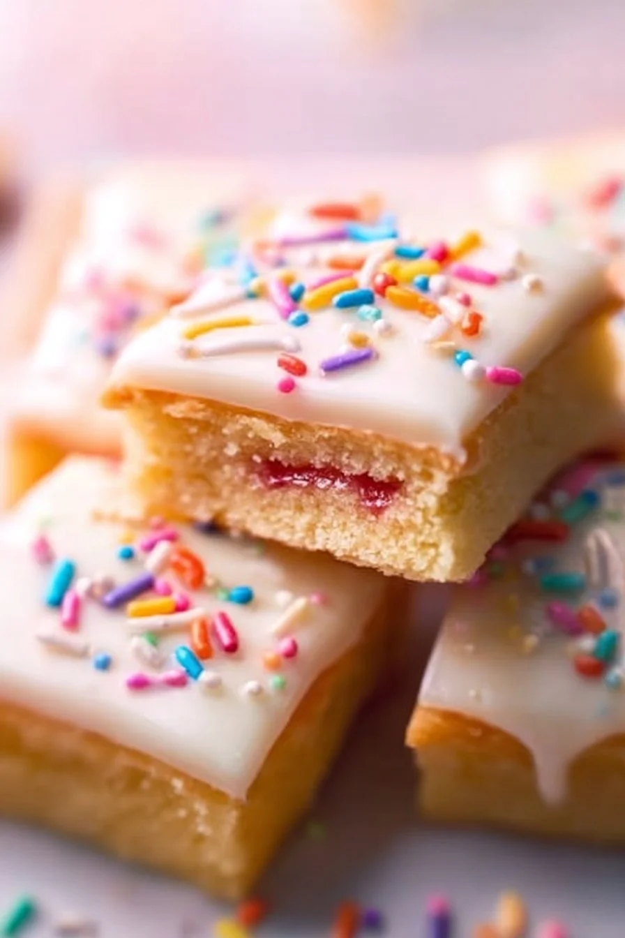 Delicious Poptart Cookie Bars fresh out of the oven, ready to enjoy.