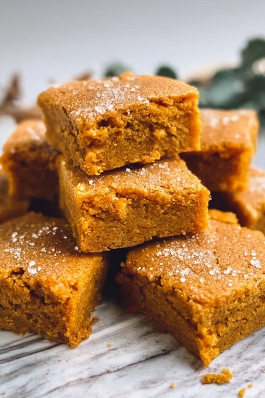 Sugar Cookie Vegan Pumpkin Bars