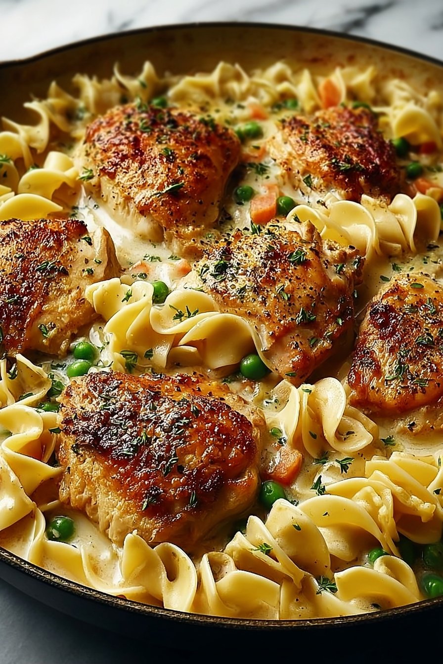 One-Pan Chicken with Buttered Noodles