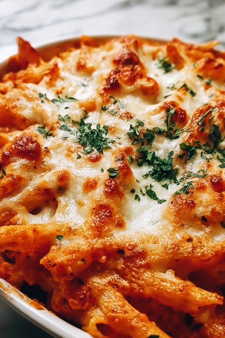 Easy Cheesy Baked Penne