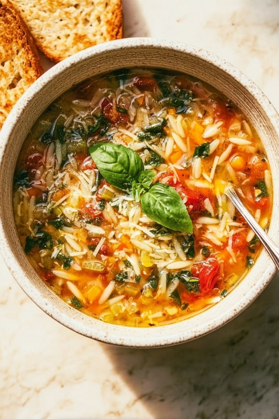 Mediterranean Orzo Soup