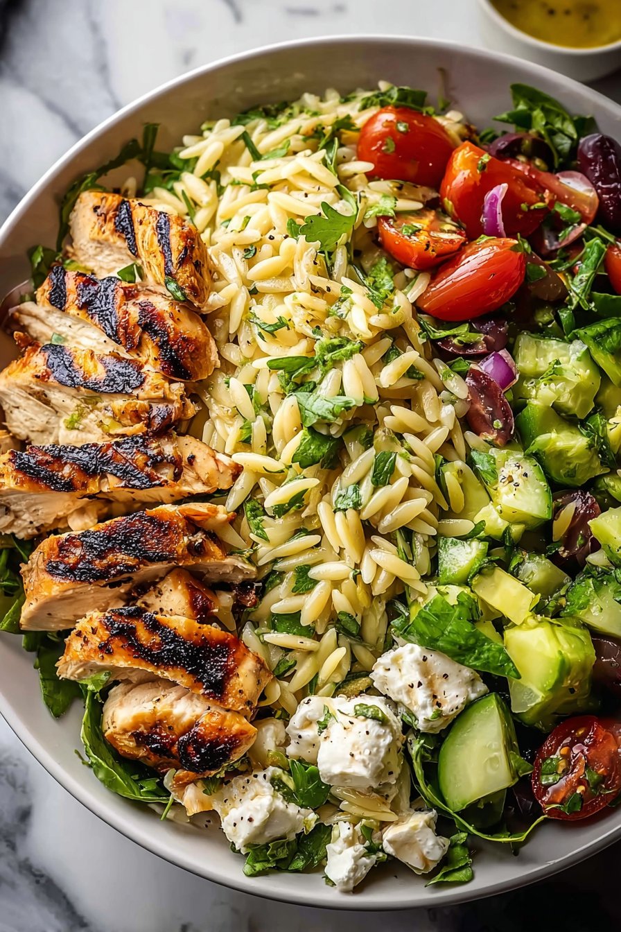 Grilled Chicken Orzo Salad – A Vibrant Summer Meal You’ll Crave