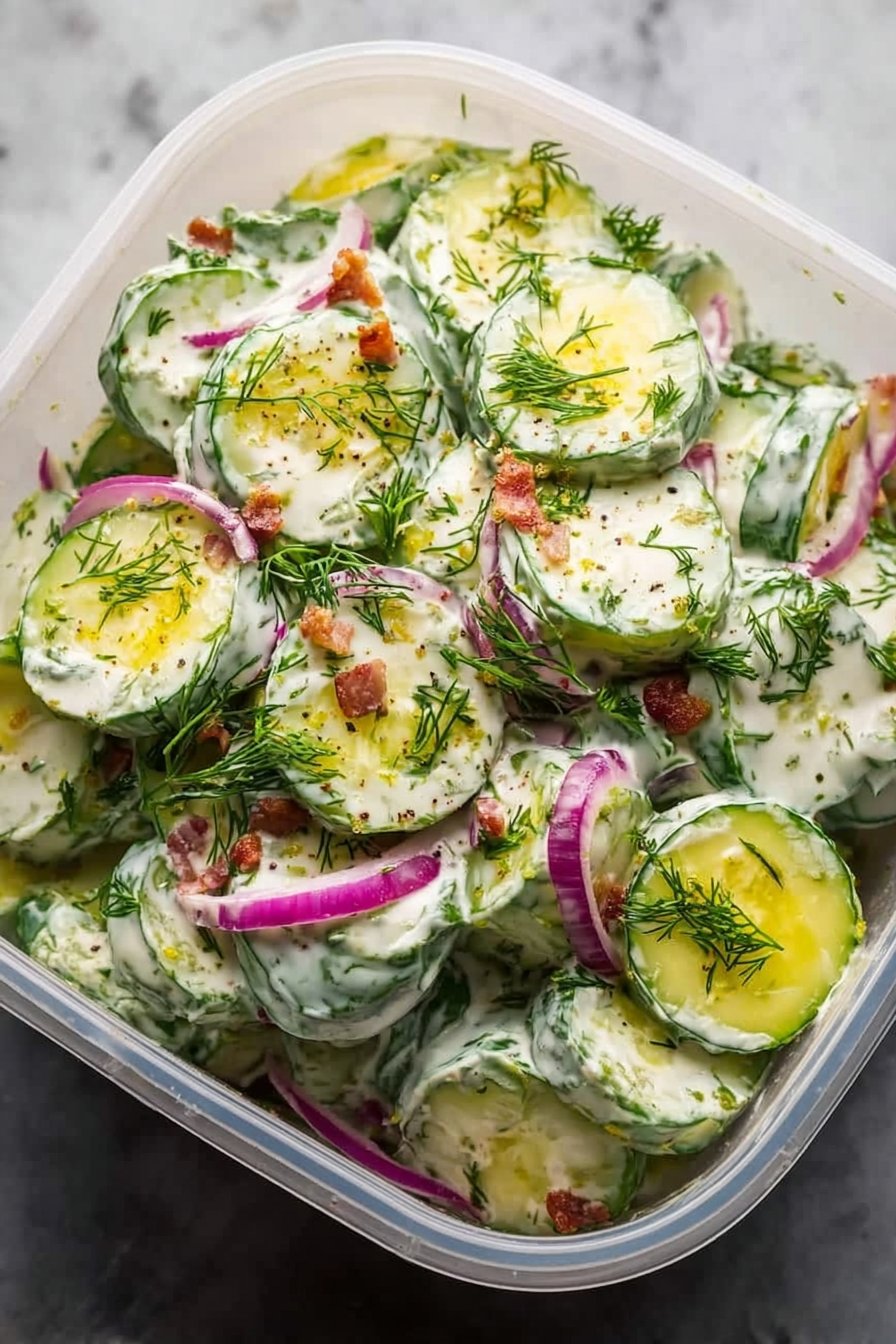 Creamy Cucumber Crack Salad