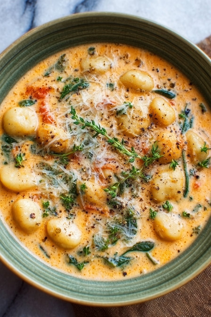 Creamy Vegetarian Gnocchi Soup