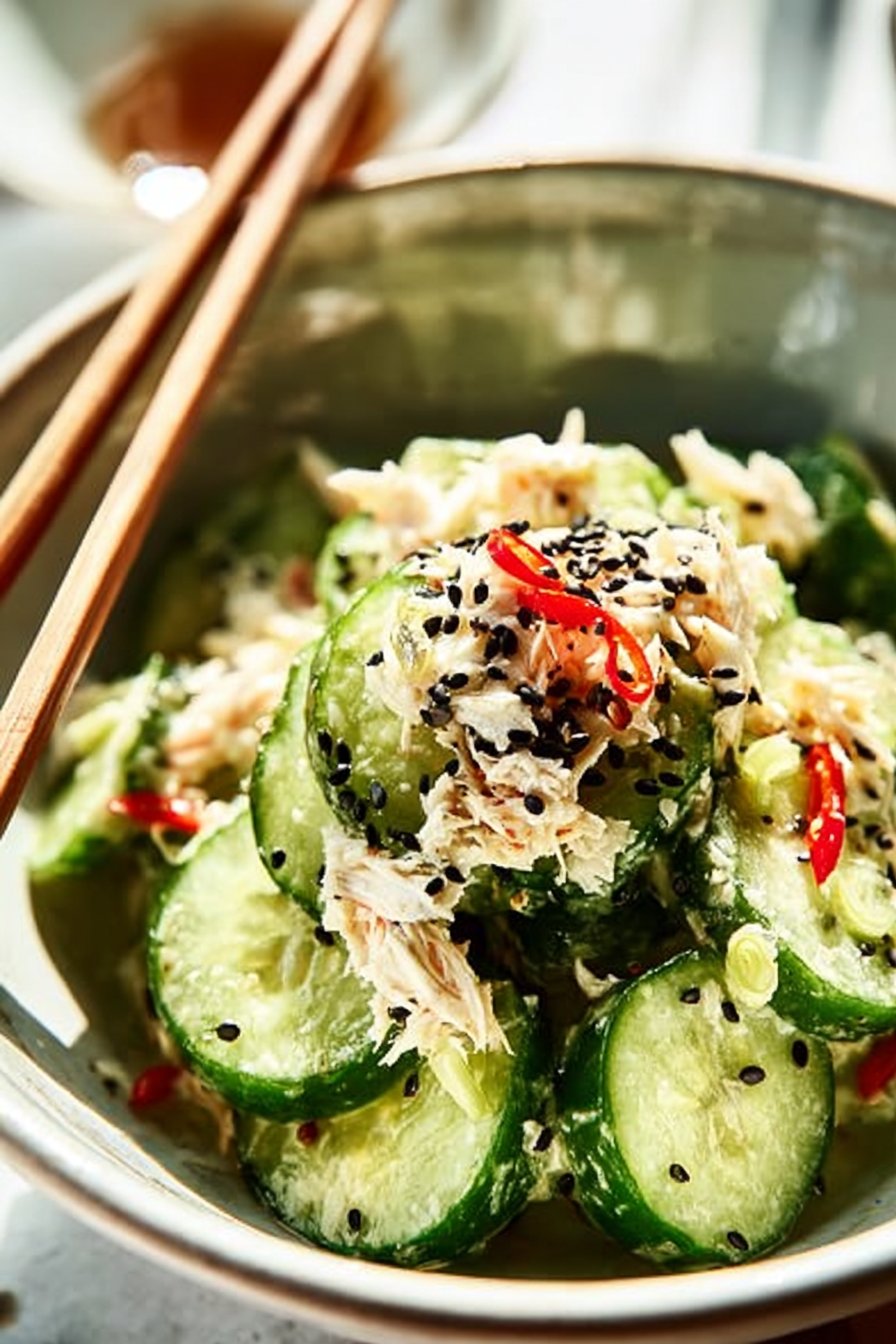 California Roll Cucumber Salad