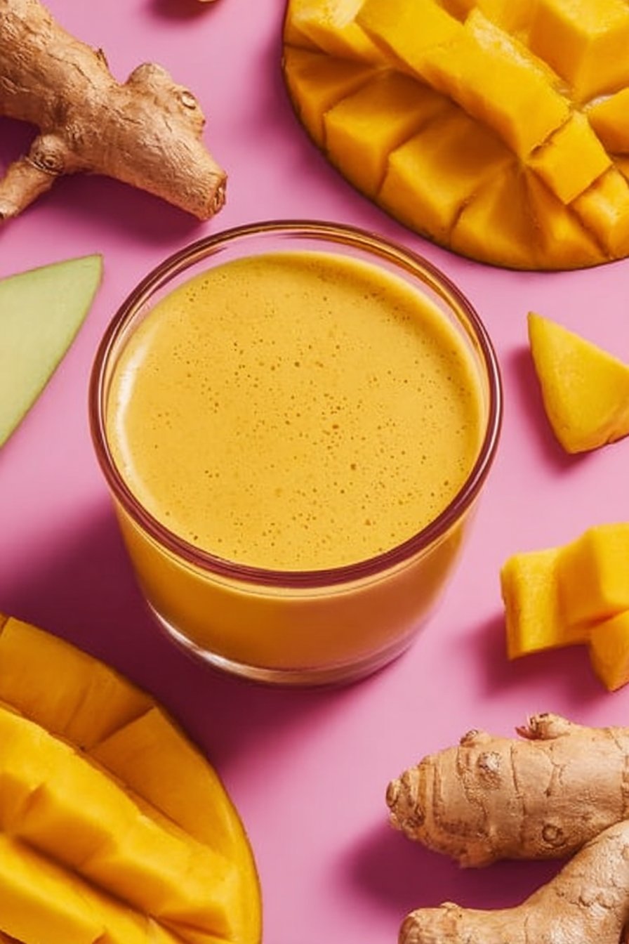 Ginger-Mango Turmeric Smoothie