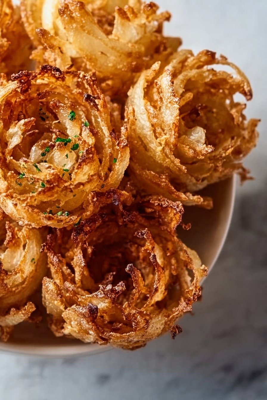 Air Fryer Crispy Mini Blooming Onions